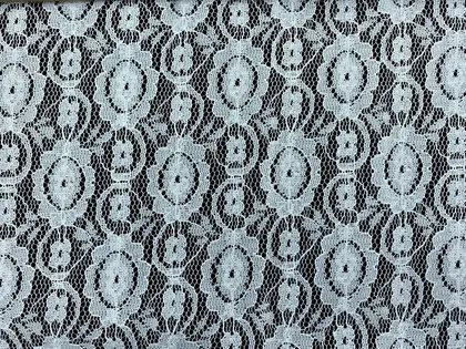 Lila Pamuk Polyester Dantel, Yerli, 150 cm
