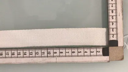 7990 Herringbone · Cotton · Woven · White · 3cm