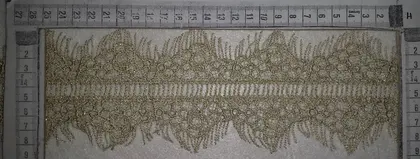 Gold Lurex Polyester Imported Guipure Ribbon