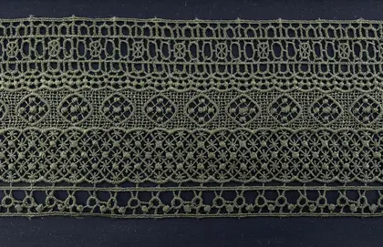 Haki Güpür Bant – 12,5 cm