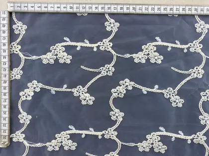 Brode · Yerli · Lez · Tül Üzeri · Pamuk İplik · Kordlu · Ham Zemin · Ham İplik · 140 Cm