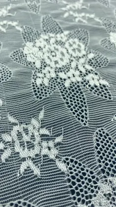 Heat-set Lycra Cotton Nylon Imported Lace · 150 cm