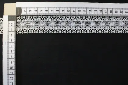 White Polyester Broderie Tape