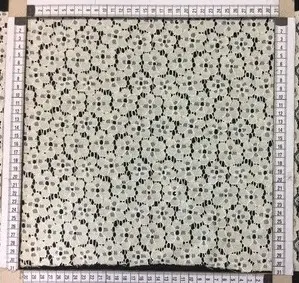 Heat-set Corded Cotton Nylon Imported Lace