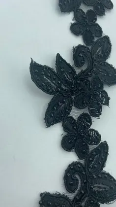 Brode · Yerli · Bant · Polyester · Kordlu · Taşlı · Siyah