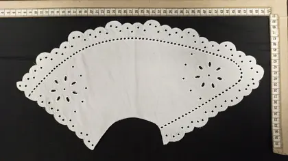 Bleached Bohrer Matte Polyester Domestic Fabric Collar