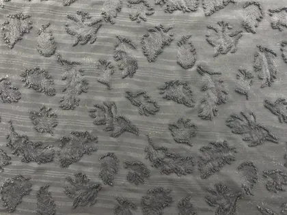 Black Polyester Imported Chiffon · 150 cm