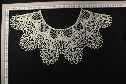 Gold Lurex Polyester Imported Collar