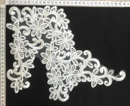 5580 Brode · Yerli · Kordeneli · Polyester · Aplik · Siyah
