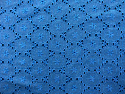 Sky Blue Pamuk Bohrer Brode