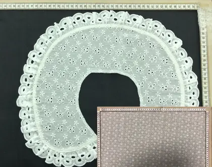 Bleached Cotton Domestic Collar Voile