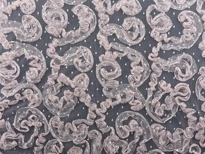 Gül Kurusu Süzeneli Yerli Polyester Tül
