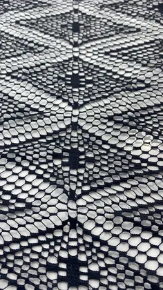 Black Polyester Domestic Lace · 150 cm