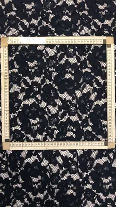 Siyah Renk Rijit Kordlu Dantel 150 cm