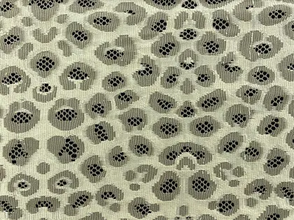 Leopard Patterned Nylon Domestic Lace · 145 cm