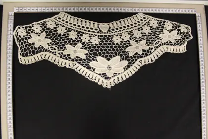Greige Cotton Broderie Collar