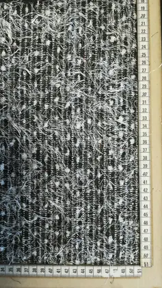 Beyaz Saçaklı İthal Polyester Kumaş, 150 cm