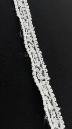 22883 Broderie · Local · Band · Polyester · Bleached · 1 cm