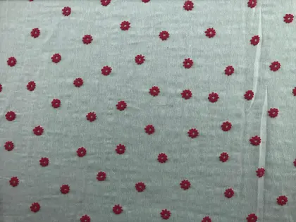 Lila Baskılı Yerli Terikoton Kumaş - 150 cm