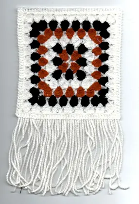 White-Black Acrylic Domestic Appliqué