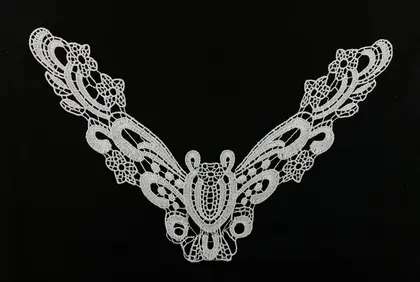 Greige Polyester Domestic Broderie Collar