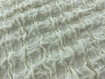 Dantel Kumaş – Pamuk · Polyester – Ham – Bürümcük – 160 cm