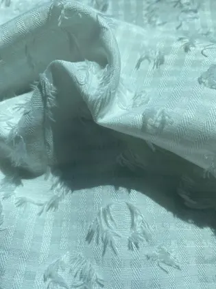 Kumaş · Yerli · Lez · Polyester · Kesme · Beyaz · 150 Cm