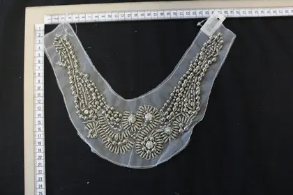 Silver Tulle Collar