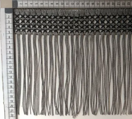 · Saçak · Polyester · Zebra · Si̇yah-beyaz · 21,5 Cm