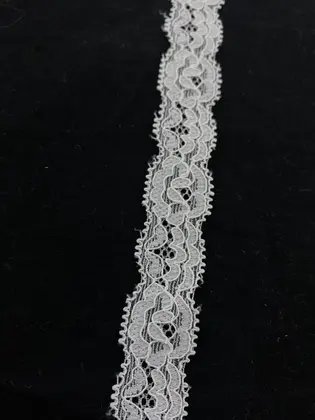 Dantel · İthal · Bant · Naylon · Likralı · Kordlu · Ham · 1.5 Cm