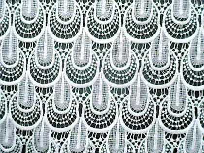 Ecru Polyester Imported Broderie