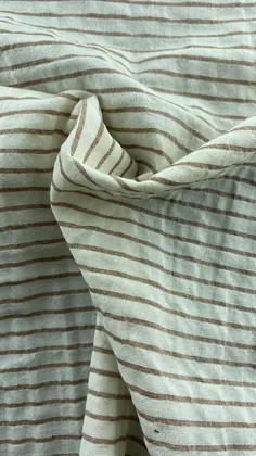 Domestic Viscose Crinkle Lace Fabric Cream 135 CM