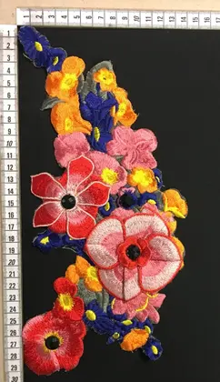 Multicolor Embroidered Appliqué