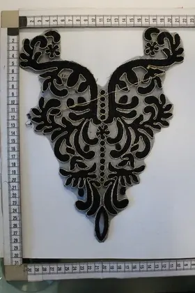 Black Polyester Appliqué