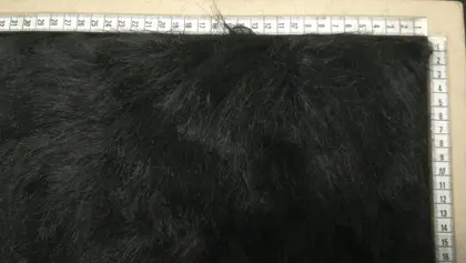 Siyah Yerli Peluş Kumaş