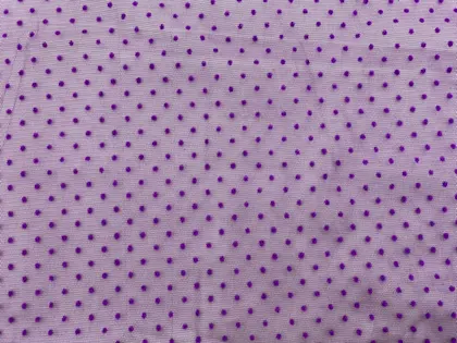 Purple Printed Polyester Domestic Tulle · 150 cm