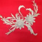 Gold Lurex Polyester Imported Collar Appliqué