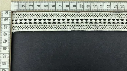 Black Cotton Domestic Guipure Broderie Tape