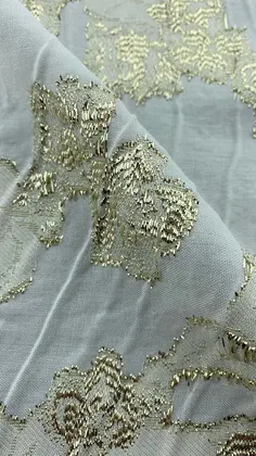 Kumaş · Yerli · Lez · Viskon · Metalıc · Beyaz · 145 Cm