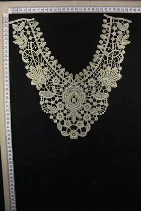 Gold Lurex Polyester Imported Collar