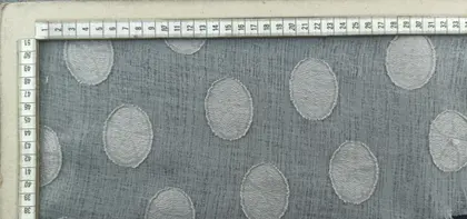 Grey Woven Polyester Domestic Fabric · 150 cm