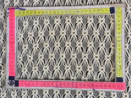 Heat-set Cotton Domestic Lace · 135 cm