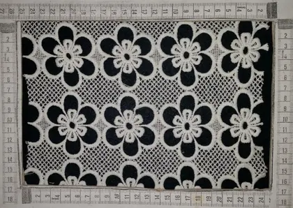 Greige Matte Polyester Imported Broderie