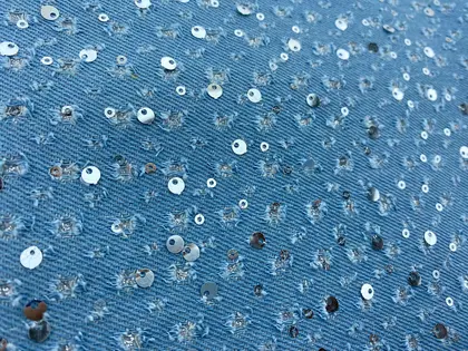 Kumaş · İthal · Lez · Pamuk Polyester · Denim · Açık Mavi · 160 Cm