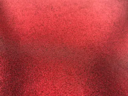 Kumaş · Yerli · Lez · Polyester · Tül Üzeri · Varak Baskı · · Kırmızı · 165 Cm