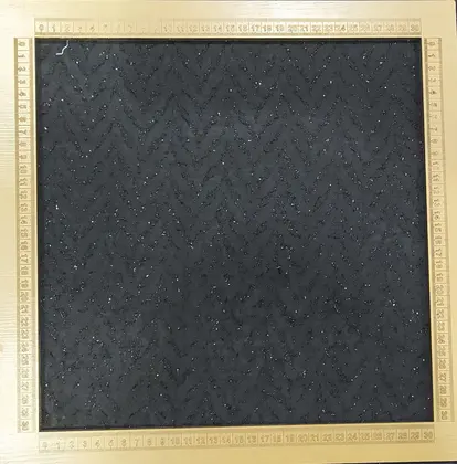 Black Lurex Polyester Domestic Fabric Chiffon · 150 cm