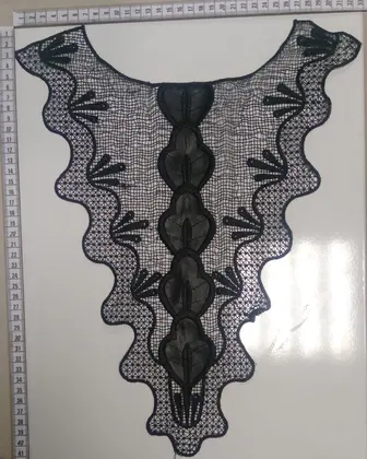 Beyaz Polyester İthal Güpür Brode