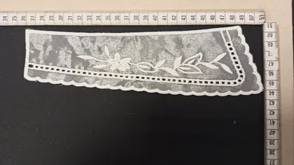 White Polyester Domestic Collar
