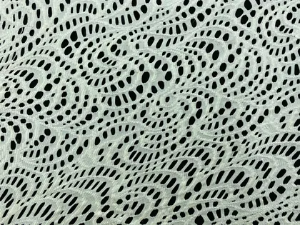 Beige Lycra Polyester Domestic Lace · 160 cm