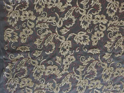5649 Imported Metallic Gold Polyester Broderie